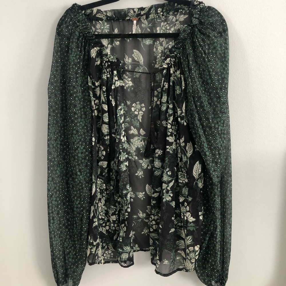 Free People shear long sleeve top